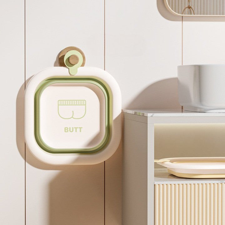 Cadita Pliabila pentru Bebelusi si Copii, Design Patrat cu Baza Antiderapanta, Material Plastic si Silicon, Capacitate 3.5 L, 30x30x3.5 cm, Verde