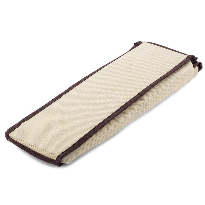 Organizator Cutie Depozitare pentru Lenjerie, Sosete si Sutiene, Design Pliabil cu 7 Compartimente, Material Textil Oxford si Plastic, 32 x 32 x 10 cm, Bej