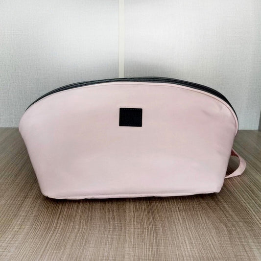 Geanta Organizator Lenjerie 3 in 1 pentru Calatorii, Depozitare Sutiene si Sosete, Deschidere 180 Grade cu Maner, Poliester Respirabil, 23 x 13 x 13 cm, Roz