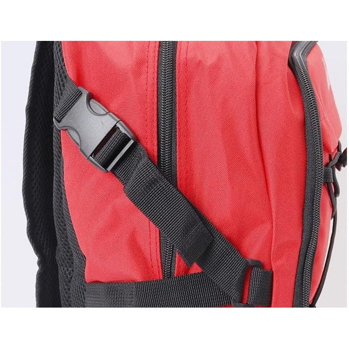 Rucsac Baschet si Sport Multifunctional, Compartiment Minge si Incaltaminte, Spatiu Laptop, Panza Oxford Impermeabila, 32 Litri, 45x32x22 cm, Rosu-Negru
