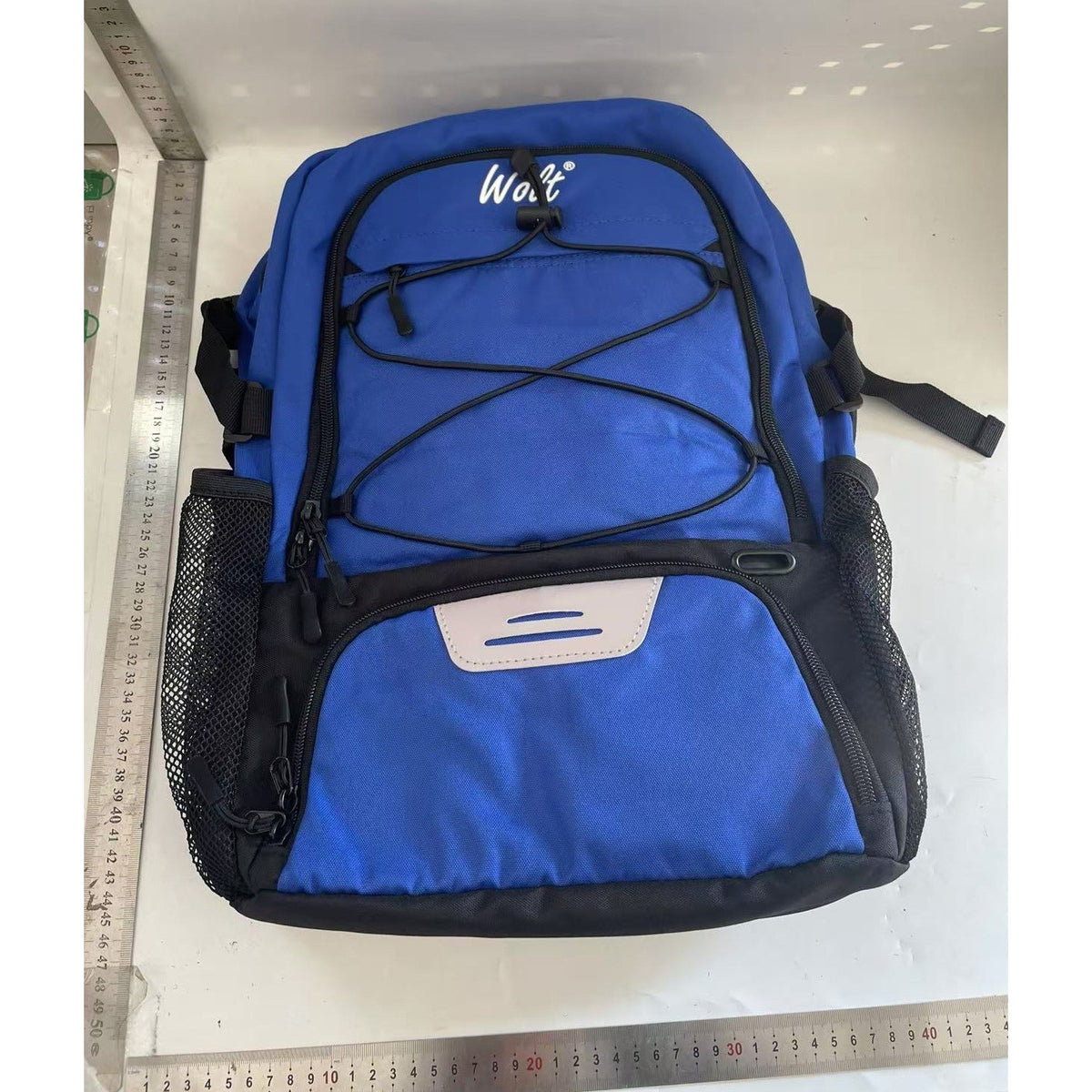 Rucsac Baschet si Sport Multifunctional, Compartiment Minge si Pantofi, Panza Oxford Impermeabila, Laptop, 32 Litri, 45x32x22 cm, Albastru-Negru