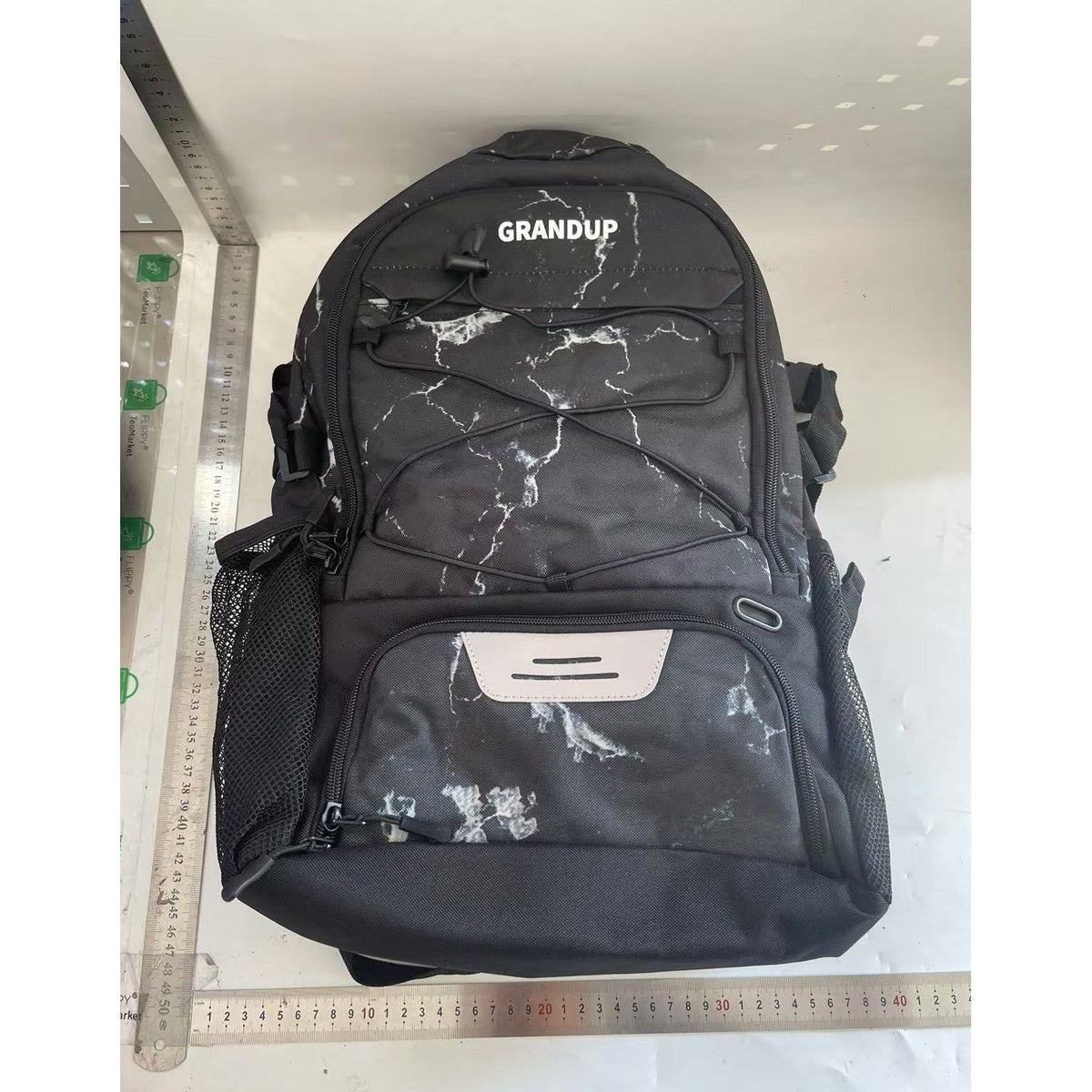 Rucsac de Baschet Multifunctional, Ghiozdan Sport si Scoala cu Compartiment Minge si Pantofi, Material Oxford Impermeabil, Capacitate 32 Litri, 45x32x22 cm, Negru-Alb