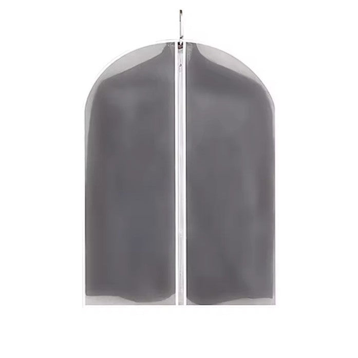 Set 5 Huse de Depozitare Haine cu Fermoar, Protectie Anti-Praf si Umiditate, Organizator Voiaj, Material PEVA Impermeabil, 60x80 cm, Transparent-Alb