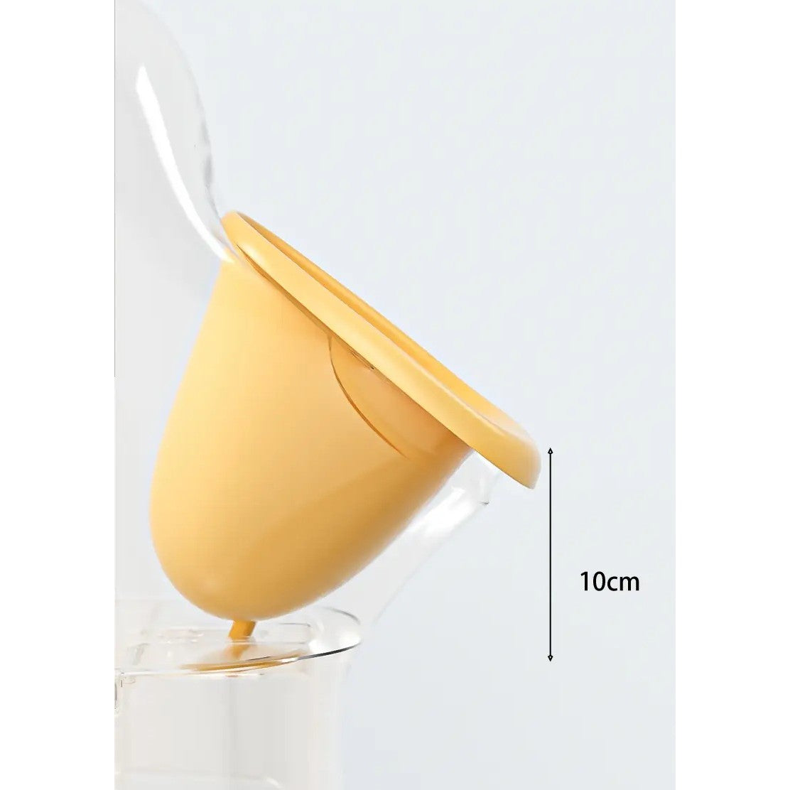 Olita Tip Pisoar pentru Copii, Design Ratusca cu Tava Detasabila, Material PP si TPE Non-Toxic, Portabila, 1 kg, 23.3 x 24 x 43 cm, Alb/Galben