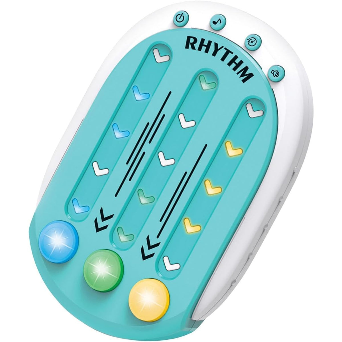 Jucarie Interactiva Tip Joc de Ritm si Memorie, Consola Educativa cu Lumini si Muzica, 8 Niveluri de Dificultate, Plastic ABS, 3 Viteze, Albastru
