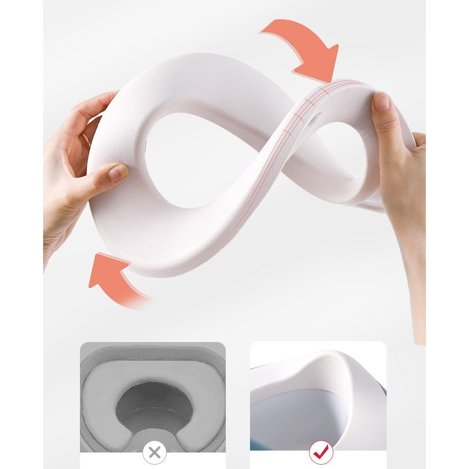 Olita pentru Copii si Bebelusi, Colac Moale din Spuma PU, Spatar Inalt si Protectie Anti-Stropire, Recipient Detasabil Tip Sertar, Plastic PP Non-Toxic, Mov Gold