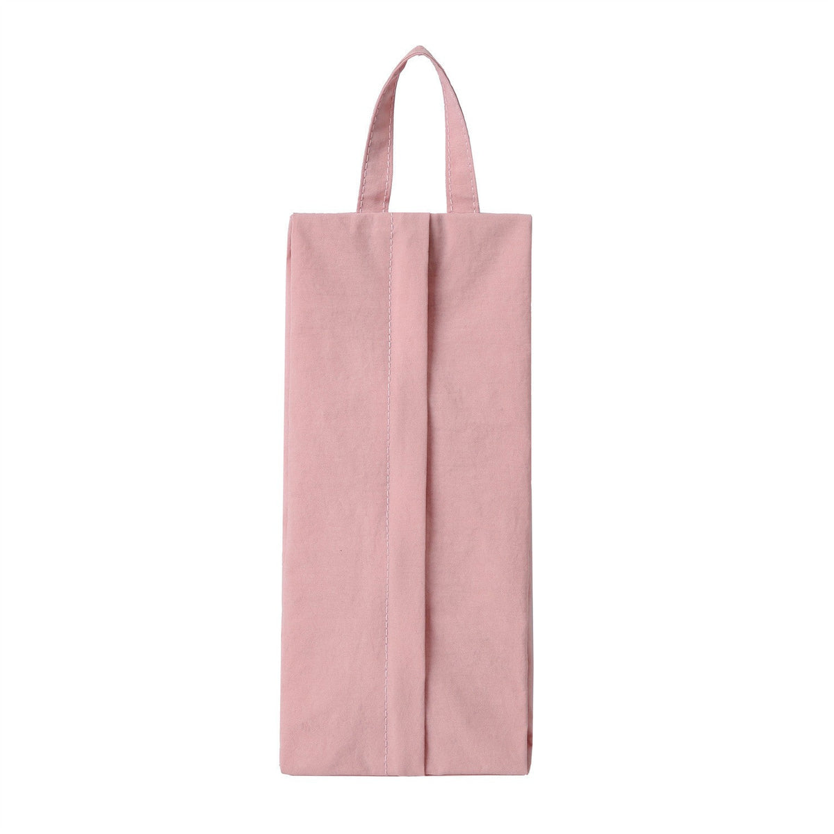 Geanta de Depozitare pentru Lenjerie si Cosmetice, Organizator Voiaj Impermeabil cu Maner, Material Lavabil, 10.5 x 28 cm, Roz