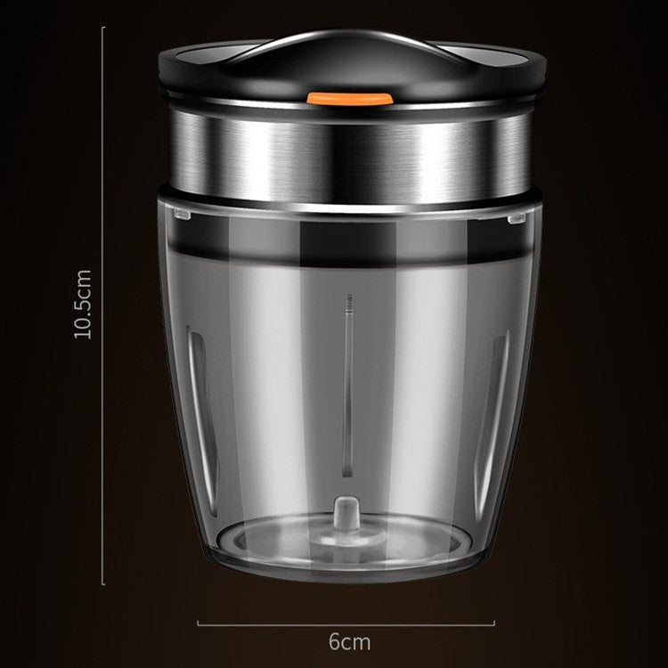 Feliator Manual pentru Fructe si Legume tip Borcan, Lame din Otel Inoxidabil, Dispozitiv pentru Taiere Rapida, Plastic si Inox, 10.5 x 6 cm, Negru