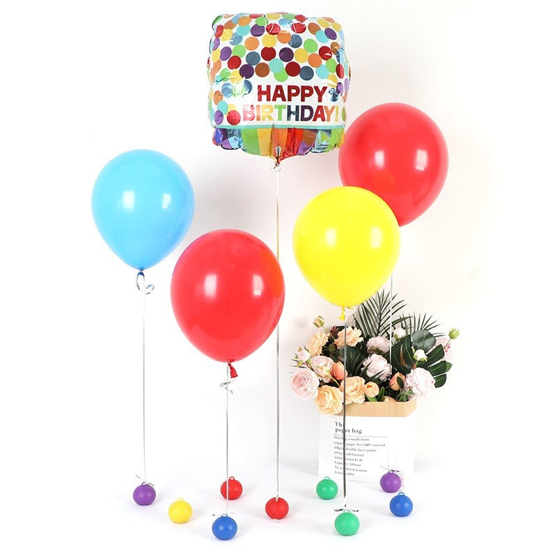 Greutate pentru Baloane, Accesoriu Decorativ Petrecere, Suport Stabil pentru Aranjamente Festive, 120 g, 5.5x5.5 cm, Albastru