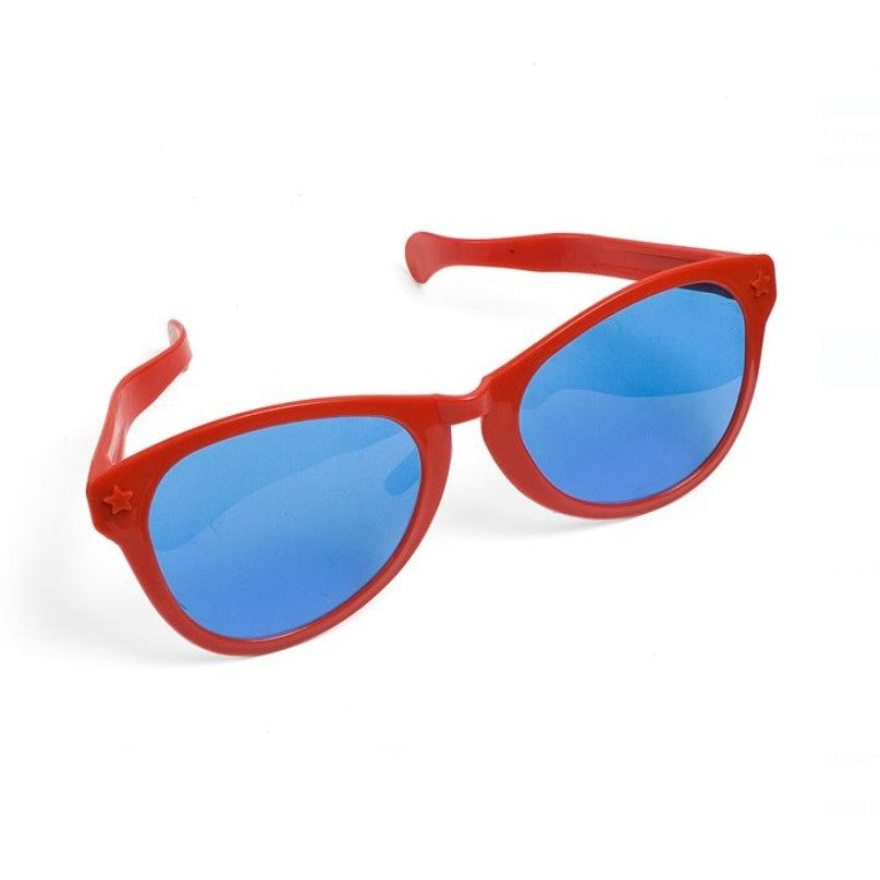 Ochelari Deghizare Gigantici, Accesorii Photo Booth si Petreceri Tematice, Design Oversize Patrat, Material Plastic Rezistent, 26 x 9 cm, Rosu