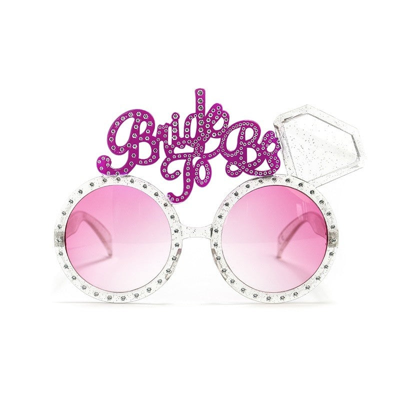 Ochelari Decorativi Bride To Be, Accesorii Petrecerea Burlacitelor, Rama Tematica Nunta, Plastic, Roz