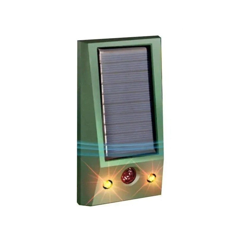 Aparat Solar cu Ultrasunete pentru Alungat Animale, Repelent Anti Rozatoare si Insecte, Rezistent la Apa IP66, Incarcare USB, Material ABS, 12 x 6.5 cm, Verde