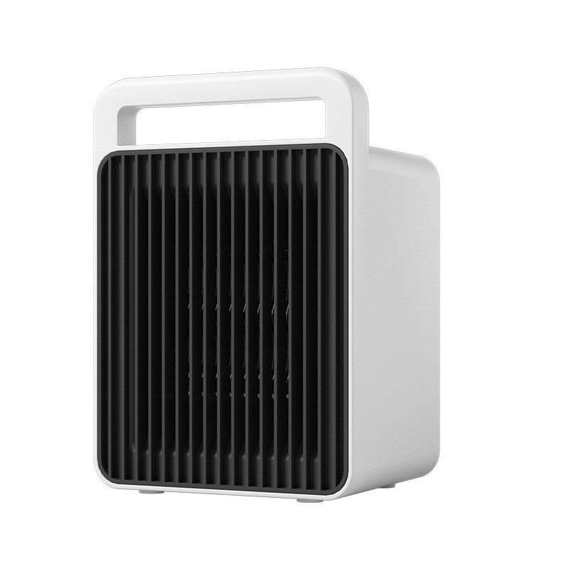 Mini Aeroterma, Radiator Electric Portabil 900W, 2 Trepte de Temperatura, Inchidere Automata la Supraincalzire, Maner de Transport, 15x10.3x21 cm, Alb/Negru