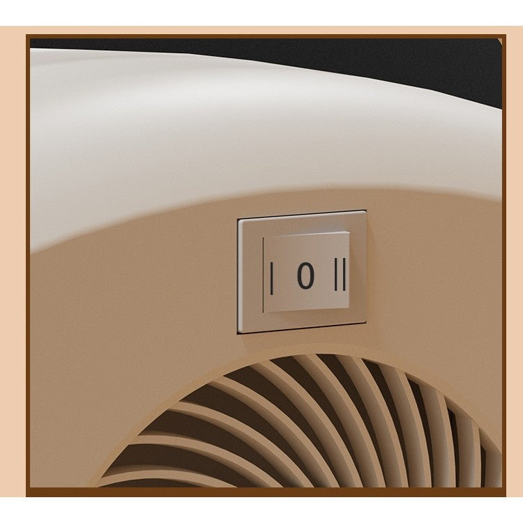 Aeroterma Electrica Portabila, Incalzire Ceramica PTC, Design Casca Astronaut, Protectie Rasturnare si Supraincalzire, ABS, 700/1200W, 220V, Gri, 21 x 16 x 11 cm