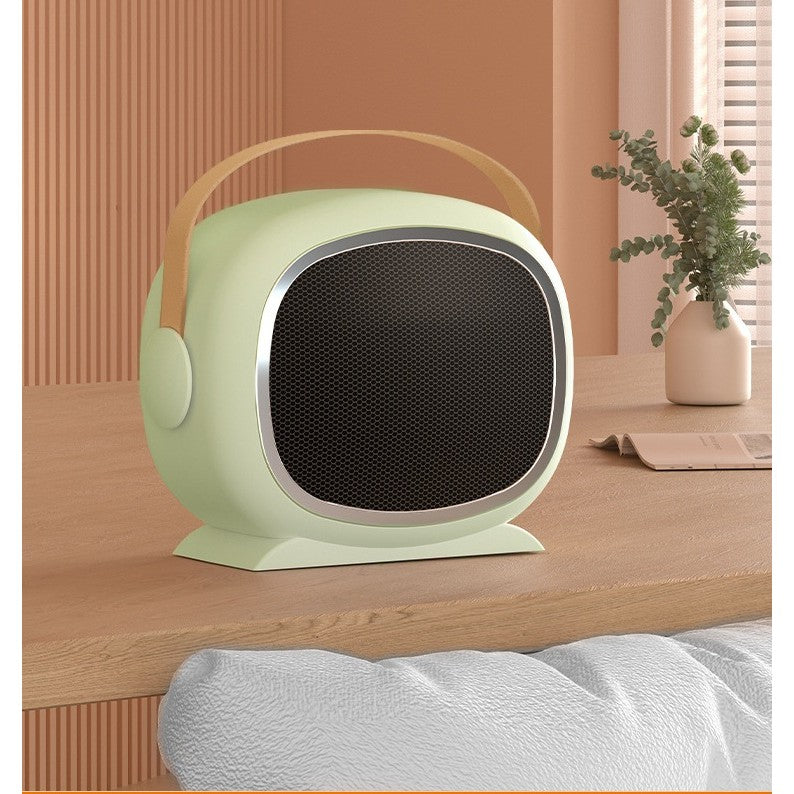 Aeroterma Portabila cu Incalzire Ceramica PTC, Design Astronaut, Protectie Supraincalzire si Oprire Automata, ABS, 700/1200W, 220V, 21 x 16 x 11 cm, Verde