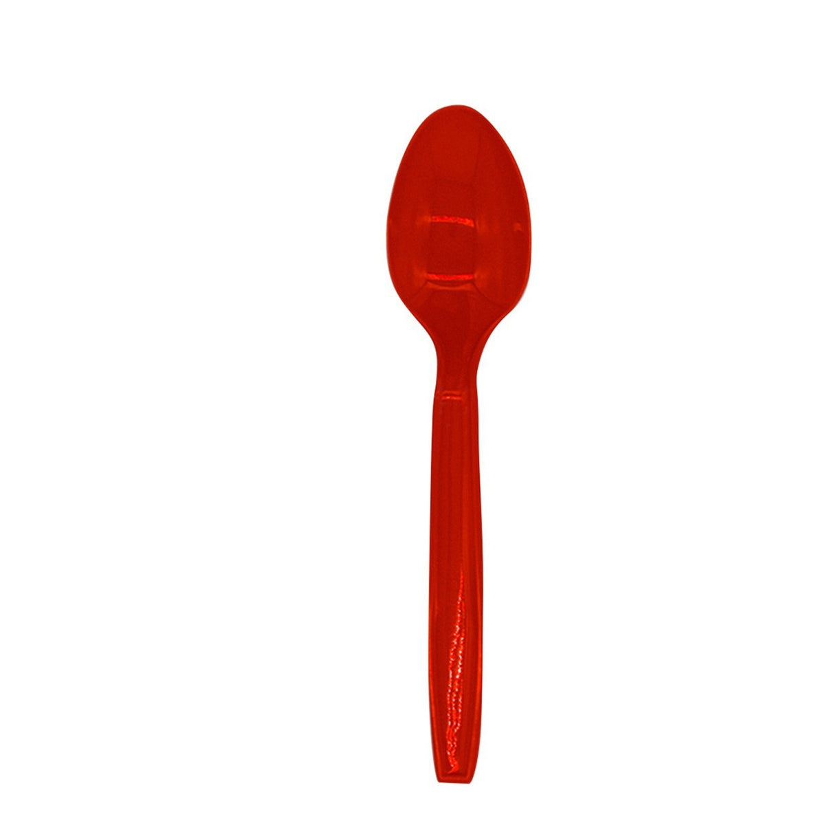 Set 16 Linguri de Unica Folosinta, Tacamuri Festive pentru Petreceri si Craciun, Plastic Rezistent, 15 cm, Rosu