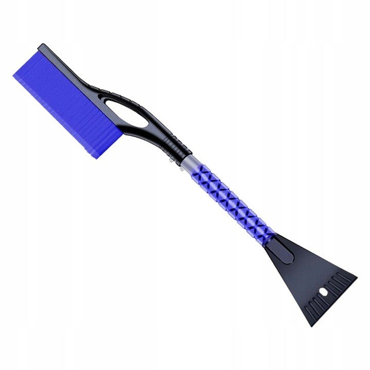Perie de Zapada cu Racleta pentru Masina, Design Multifunctional si Demontabil, Maner Antiderapant din Aluminiu, Rezistenta la Temperaturi Scazute, 68x24x11.1 cm, Albastru