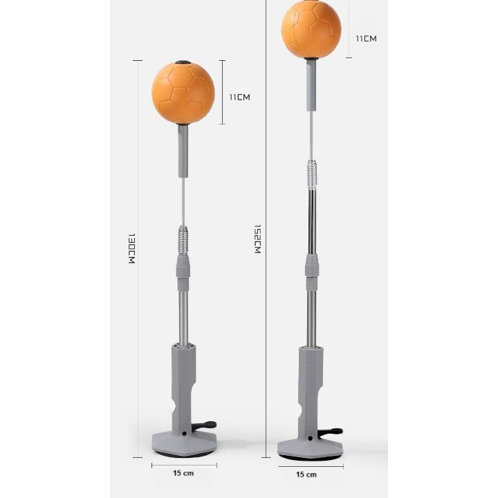 Set de Box cu Minge, Pară de Box cu Ventuză de Prindere, Înălțime Reglabilă 130-152 cm, Antrenament Reflexe și Viteză, Copii și Adulți, Portocaliu