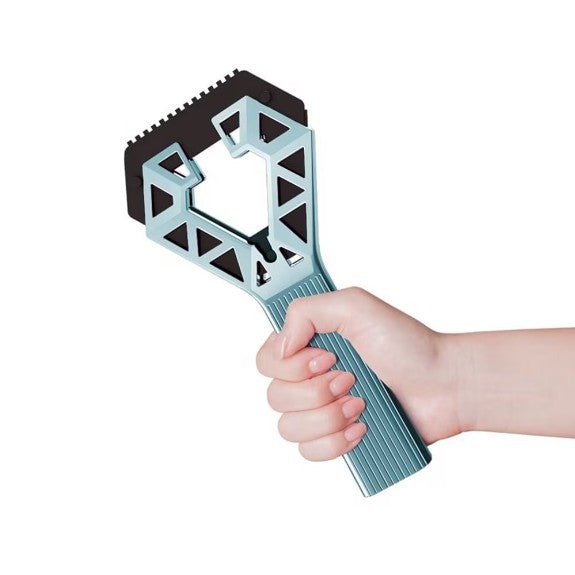 Racleta Auto pentru Zapada si Gheata, Capat Dublu, Maner Ergonomic Detasabil, Plastic Rezistent, 23.5x4.3 cm, Albastru