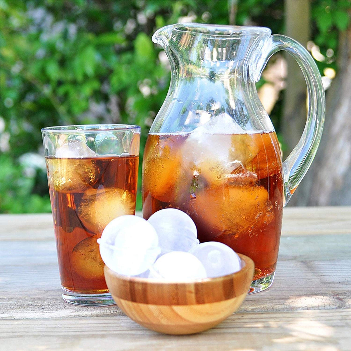 Forma pentru Gheata, 6 Forme Sferice, Silicon Alimentar Fara BPA, Tava Flexibila pentru Cocktail si Whisky, Rezistenta -40°C la 230°C, 17 x 12 x 6 cm, Negru