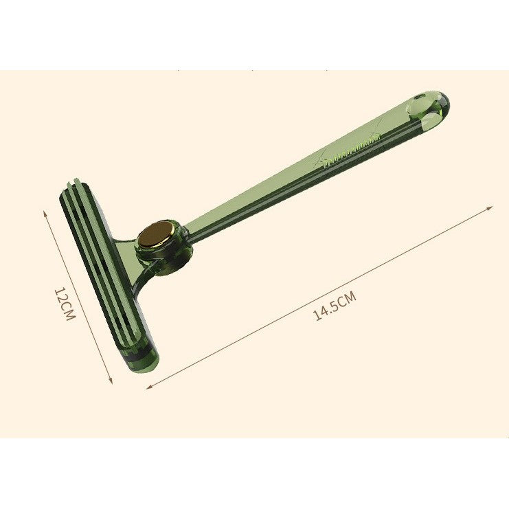 Perie pentru Indepartare Scame si Par de Animale, Dispozitiv Manual cu Doua Fete pentru Curatare Haine si Textile, Plastic si Metal, 12x14.5 cm, Verde