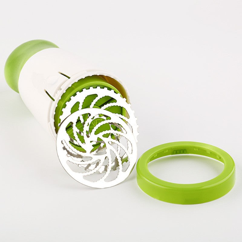 Razatoare Electrica pentru Verdeturi si Condimente, 2 Lame din Otel Inoxidabil, Design Ergonomic si Compact, 17x6x8 cm, Verde