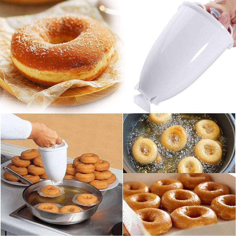 Dozator pentru Aluat si Forme de Gogosi, Dispozitiv Manual pentru Deserturi si Clatite, Plastic Rezistent, 18x10x10 cm, Alb