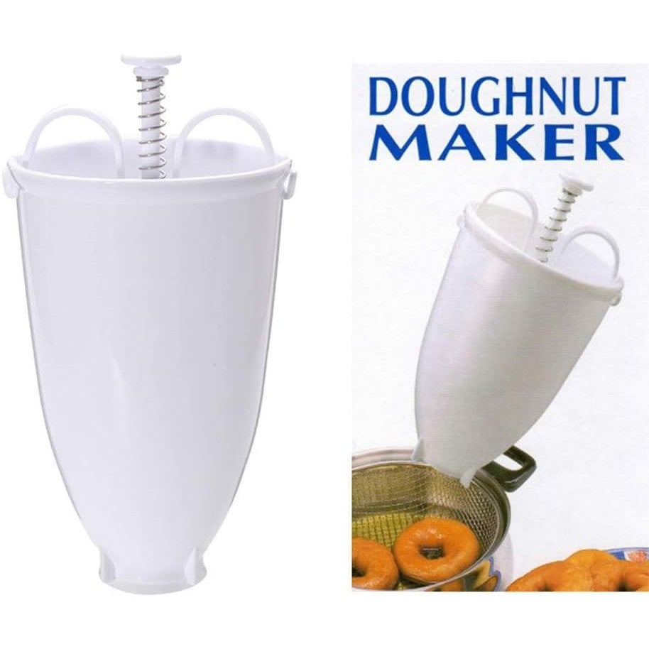 Dozator pentru Aluat si Forme de Gogosi, Dispozitiv Manual pentru Deserturi si Clatite, Plastic Rezistent, 18x10x10 cm, Alb