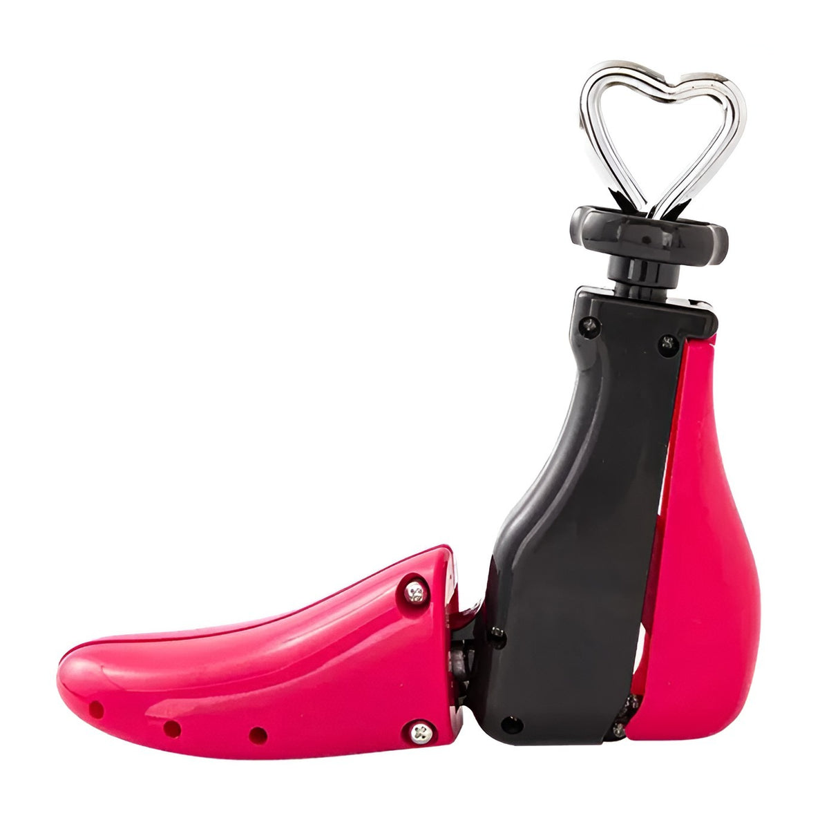 Calapod Pantofi Profesional Reglabil, Alungire si Largire 4 Directii, Sistem cu Arc si Accesorii Incluse, Material PP, Marime 40-47, Roz/Negru