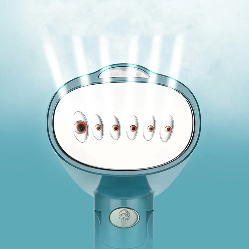 Aparat de Calcat cu Abur Vertical, Dispozitiv Portabil pentru Haine si Calatorii, Putere 1500W, Rezervor 160 ml, 220V, Turcoaz