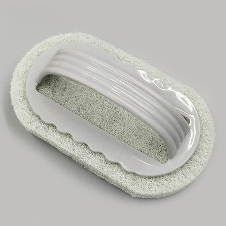 Perie de Curatat cu Burete si Maner, Ideala pentru Gresie, Baie si Bucatarie, Design Ergonomic, Plastic si Spuma, Gri