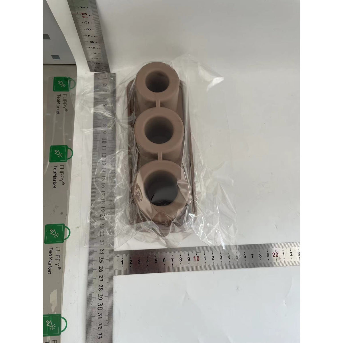 Forma pentru Gheata, Silicon Flexibil, Bile Rotunde cu Inghetare Rapida, 20.7 x 8.4 x 6.5 cm, Maro