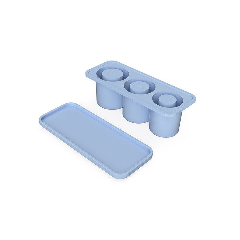 Forma pentru Cuburi de Gheata, Model Sferic cu Inghetare Rapida, Silicon Alimentar, 20.7 x 8.4 x 6.5 cm, Albastru
