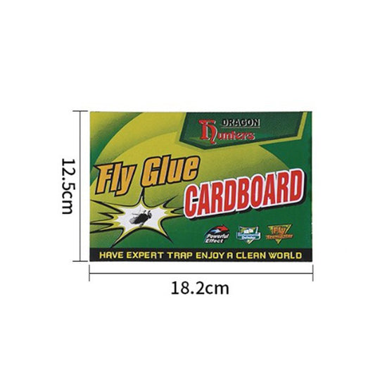 Capcana Autoadeziva pentru Insecte si Rozatoare, Placa cu Lipici Puternic pentru Tantari si Furnici, Carton Pliabil sub Forma de Carte, 18 x 12 cm, Verde/Galben