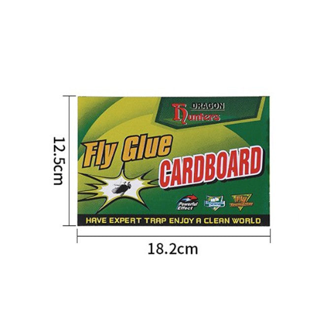 Capcana Autoadeziva pentru Insecte si Rozatoare, Placa cu Lipici Puternic pentru Tantari si Furnici, Carton Pliabil sub Forma de Carte, 18 x 12 cm, Verde/Galben
