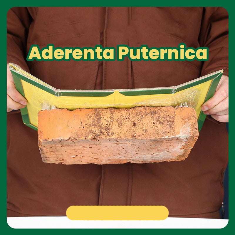 Capcana Autoadeziva pentru Soareci si Sobolani, Placa cu Lipici Atractant si Efect Puternic de Imobilizare, Format Carte din Carton, 19 x 13 cm, Verde/Galben