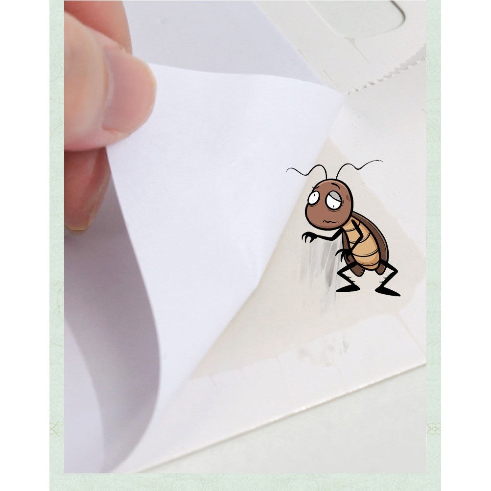 Capcana Adeziva pentru Gandaci si Insecte Taratoare, Tip Casuta cu Atractant Integrat, Non-Toxica fara Otrava, pentru Interior, Carton si Lipici, 22 x 14 cm, Rosu, Set 6 Bucati