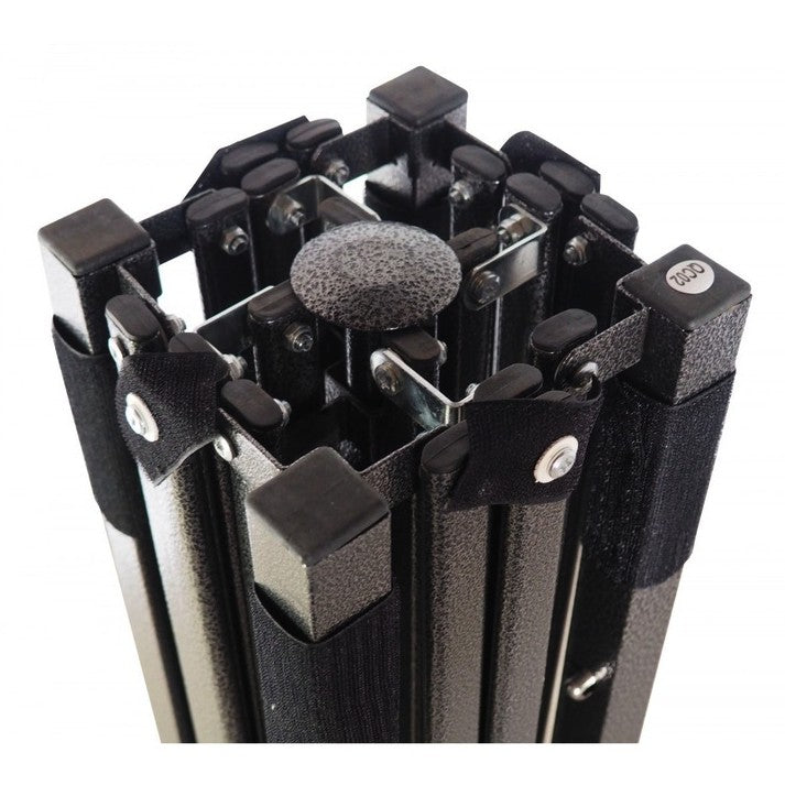Cadru Metalic Cort Pavilion, Structura Pliabila Tip Armonica, Inaltime Reglabila, Metal Rezistent la Coroziune, Fara Prelata, 4.3 x 2.9 x 2.7 m, Negru