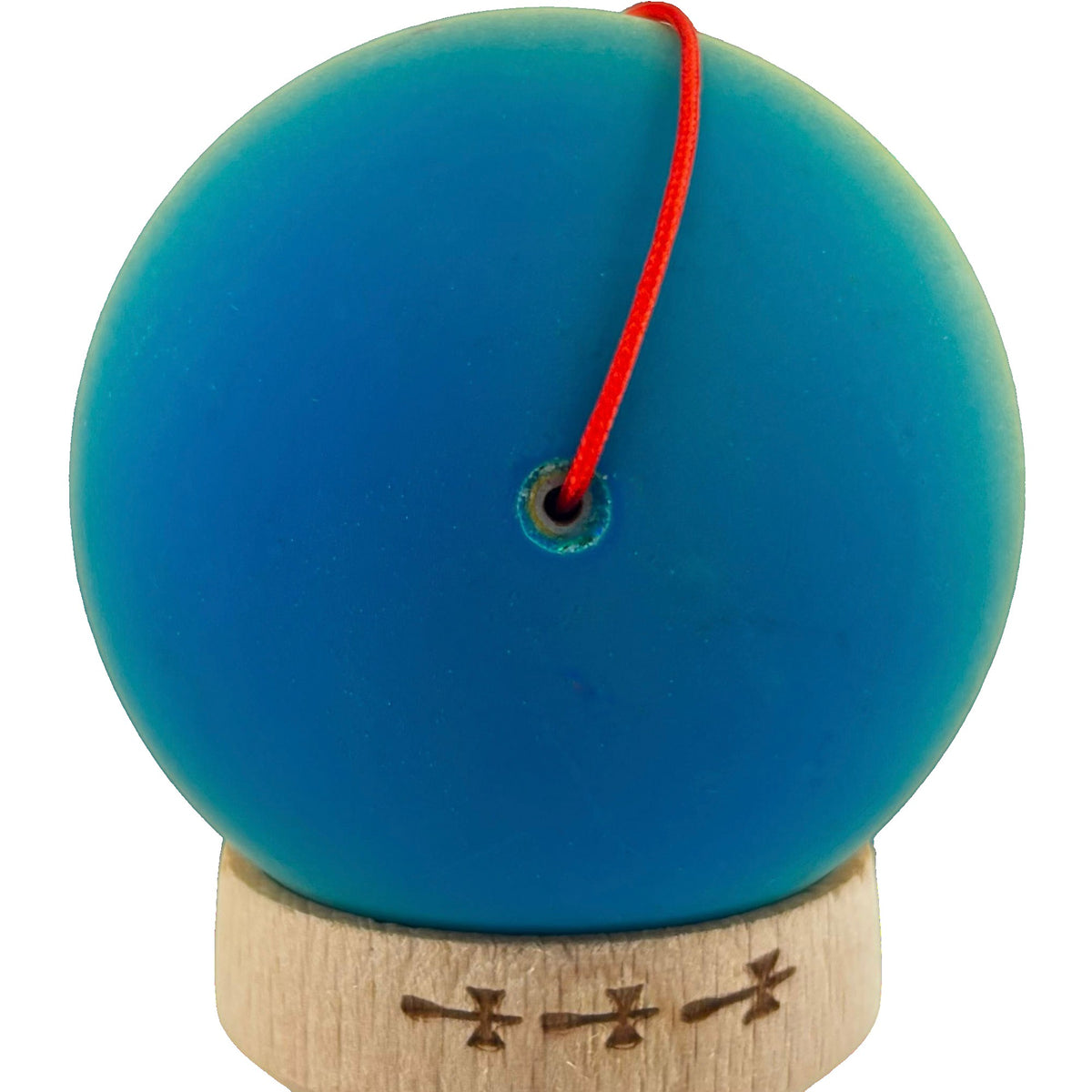 Kendama X Originala - Cupe Mari - Profesionala - Rubber Grip - Jucarie Interactiva din Lemn, 18 cm, Joc de Indemanare pentru Copii si Adulti, Model Albastru-Galben-Rosu in Degrade