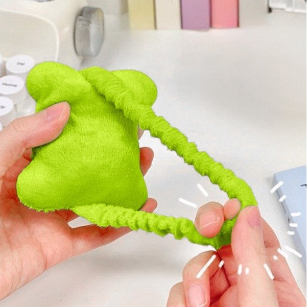 Suport Incheietura Mouse si Tastatura, Pernuta Ergonomica cu Banda Elastica, Plus si Bumbac PP, 7.5 x 7 cm, Verde