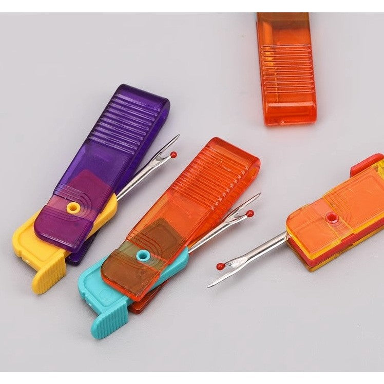 Dispozitiv Pentru Descusut, Tăietor De Etichete Și Fir, Instrument 2-în-1 Pentru Croitorie, Design Pliabil Ergonomic, Plastic Și Metal, 1.7 x 7 cm, Albastru/Portocaliu