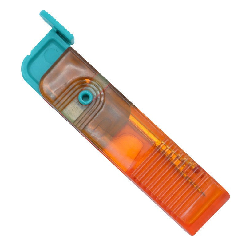 Dispozitiv Pentru Descusut, Tăietor De Etichete Și Fir, Instrument 2-în-1 Pentru Croitorie, Design Pliabil Ergonomic, Plastic Și Metal, 1.7 x 7 cm, Albastru/Portocaliu
