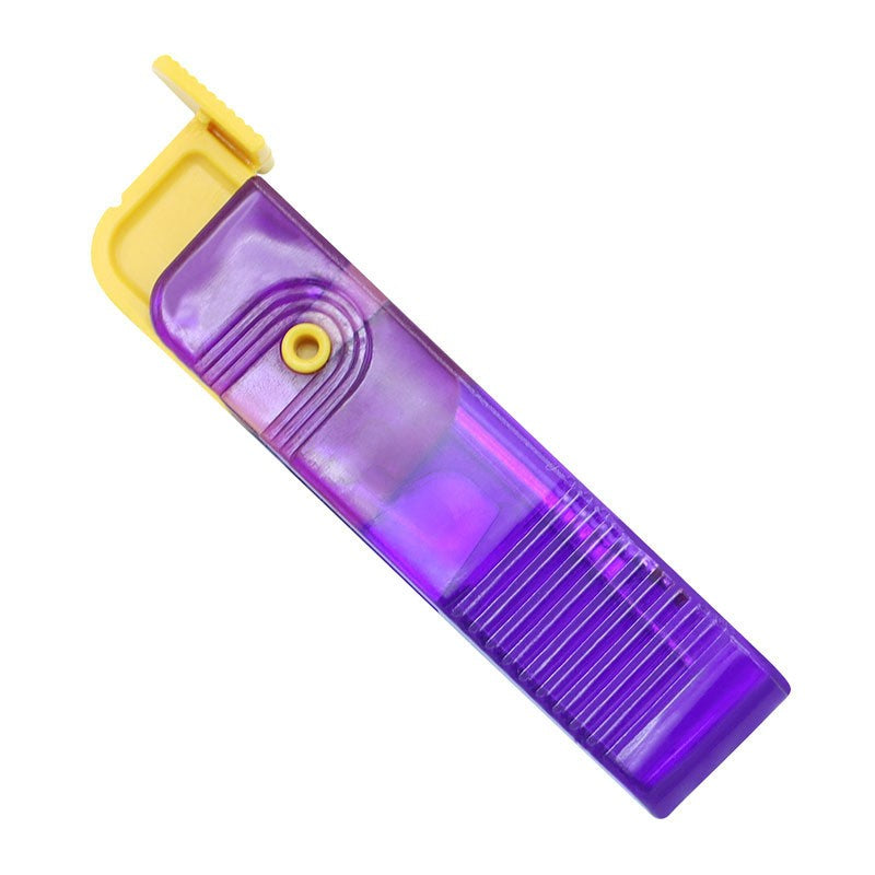 Dispozitiv pentru Descusut si Taietor de Etichete, Instrument 2-in-1 pentru Croitorie si DIY, Design Pliabil si Ergonomic, Plastic si Metal, 1.7 x 7 cm, Mov
