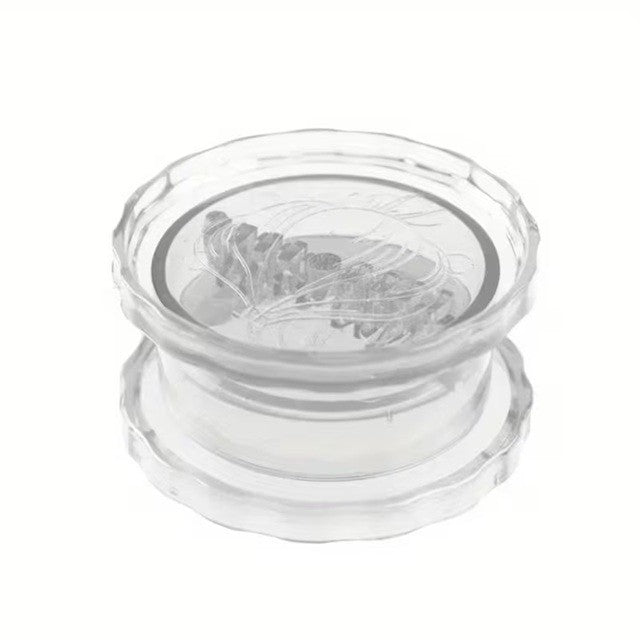 Zdrobitor de Usturoi si Ghimbir, Mecanism de Maruntire prin Rasucire, Presa Manuala Multifunctionala, Plastic Rezistent, 4 x 7.5 cm, Transparent