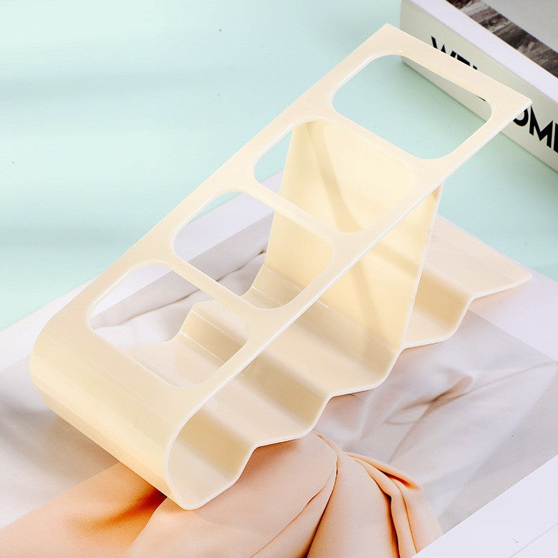 Suport Organizator de Birou pentru Telecomenzi și Telefoane, Multifuncțional cu 4 Compartimente, Plastic Rezistent, 18 x 7 x 9 cm, Alb