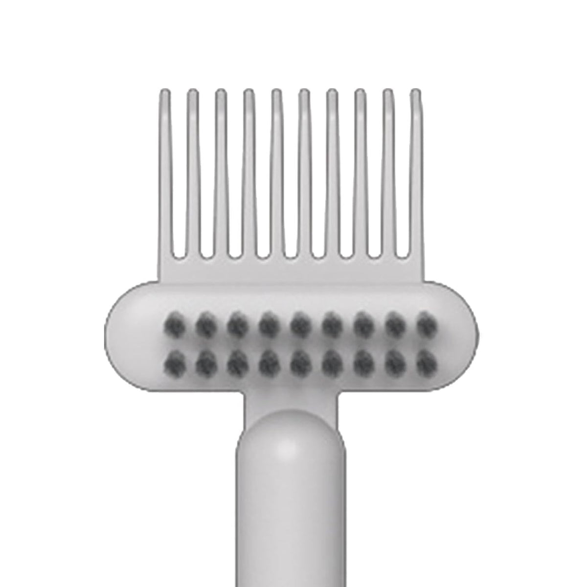 Perie pentru Curatarea Periei de Par si Pieptenilor, Design Tip Grebla cu Gheare, Plastic PP Rezistent, 16 x 5 cm, Alb