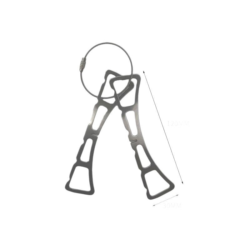 Suport pentru Gatit la Abur, Design Pliabil si Portabil pentru Camping, Otel Inoxidabil 201, 12 x 3 cm, Argintiu