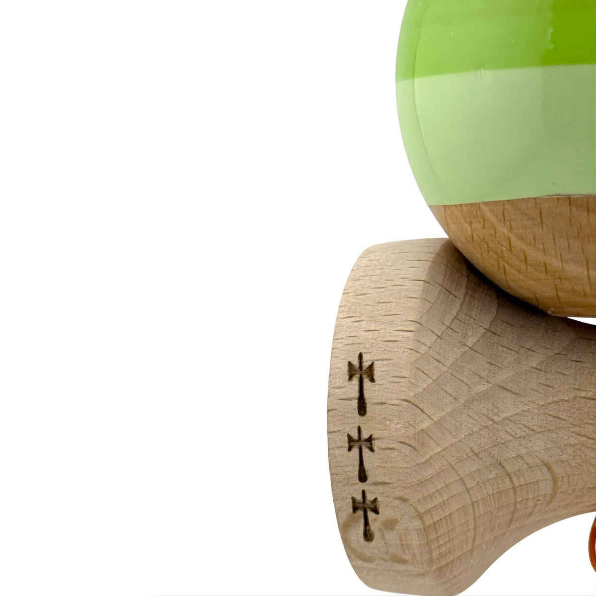 Kendama X Originala, Model Verde Mix, Profesionala, Legendary, Cupe Mari, Super Sticky, Rulment, Ata 55cm
