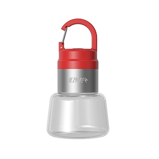 Lampă Portabilă Camping și Voiaj, Iluminare LED RGB, Protecție IPX5 Rezistentă la Apă, Încărcare USB Type-C, Baterie 300 mAh, Material ABS, 10 x 5.5 x 5.5 cm, Roșu