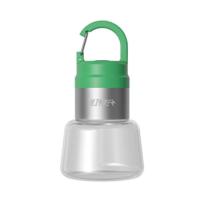 Lampă Portabilă de Camping și Voiaj, Iluminare LED RGB, Rezistență Apă IPX5, Încărcare USB Type-C, Material ABS, Acumulator 300 mAh, 10 x 5.5 cm, Verde